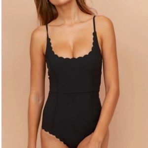 H&M Scalloped Swimsuit